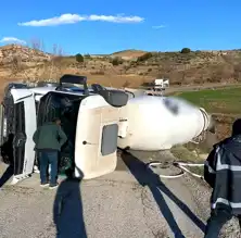 Adıyaman'da Beton Mikseri Kazası: Sürücü Yaralandı