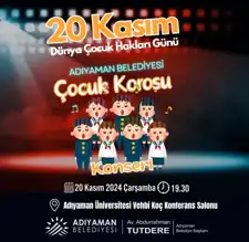 Çocuk Korosu Konseriyle Çocuk Hakları Kutlanacak