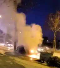 Adıyaman'da Otomobilde Yangın!