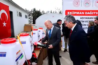 Adıyaman'da Çiftçilere Destek: 360 Motorlu Pülverizatör