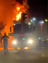 Tırda Yangın: Adıyaman'da Maddi Hasar