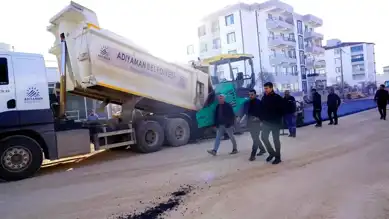 Adıyaman'da Hastane Yolunda Çalışma Başladı