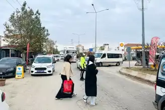 İlçede Yaya Trafik Eğitimi Verildi