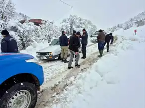 Adıyaman'da Kar Kapanında Hamile Kadın Kurtarıldı