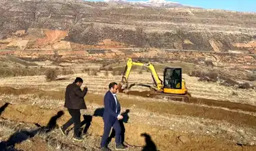 Kaymakam Partal, Besni'de 13 Bin Fidanlık Ağaçlandırmayı İnceledi