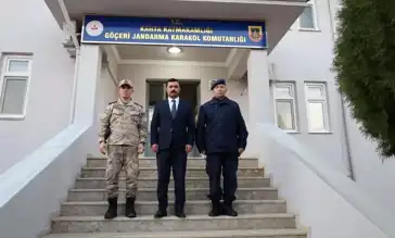 Kaymakam, İlçe Jandarma Komutanlığını Ziyaret Etti