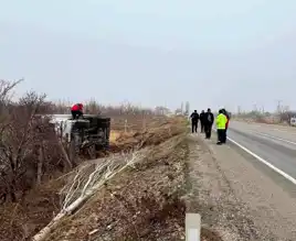 Malatya'da Kamyon Kazası: Sürücü Yaralandı