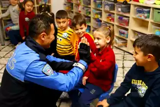 Kahta'da Miniklere Güvenlik Dersi