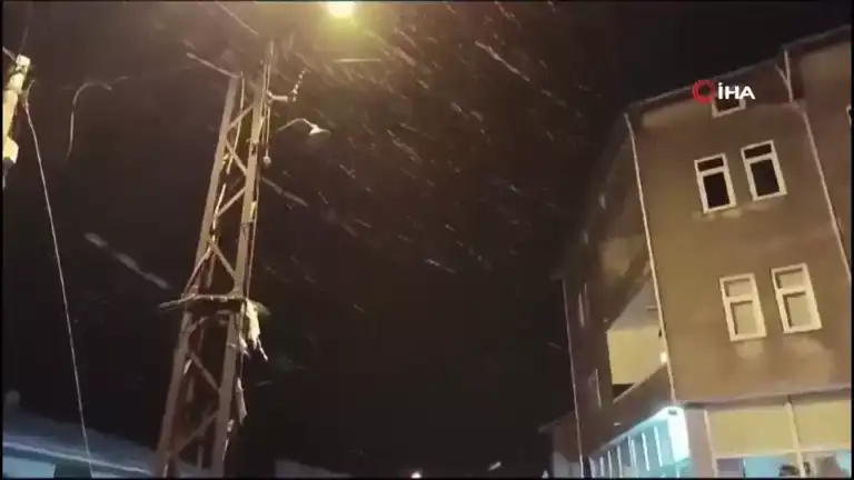 Doğu Anadolu'da İlk Kış Yağışı