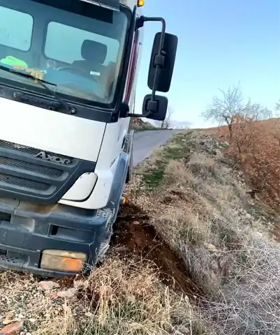 Adıyaman'da Beton Mikserinin Freni Boşladı! Son Anda Kurtuldu