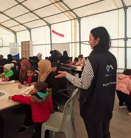 Deprem Bölgesinde Çocuk Gelişim Programı Başladı