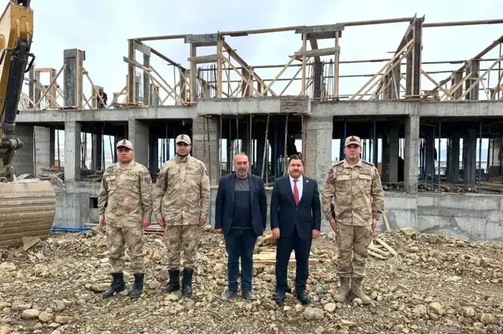 Kaymakam, İlçe Jandarma Komutanlığını Ziyaret Etti