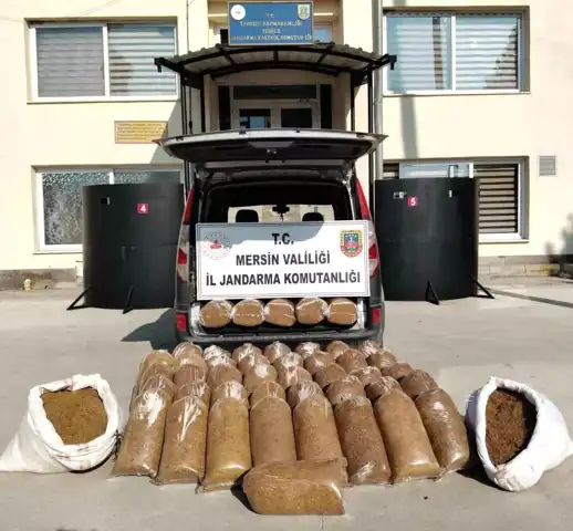 Mersin'de 455 Kilo Kaçak Tütün Operasyonu